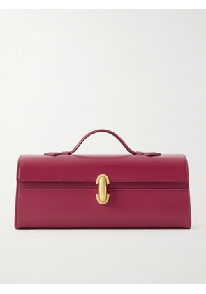 Savette - Slim Symmetry Leather Tote - Purple - One size