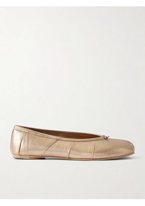 Maison Margiela - Tabi Split-toe Textured Metallic Leather Ballet Flats - Gold - IT35,IT35.5,IT36,IT36.5,IT37,IT37.5,IT38,IT38.5,IT39,IT39.5,IT40,IT40.5,IT41
