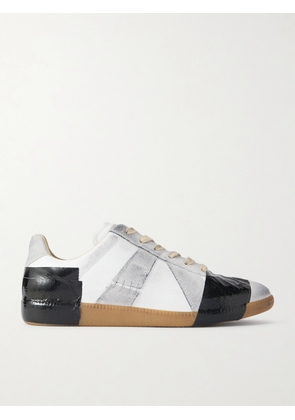 Maison Margiela - Replica Leather And Suede Sneakers - Off-white - IT35,IT35.5,IT36,IT36.5,IT37,IT37.5,IT38,IT38.5,IT39,IT39.5,IT40,IT41