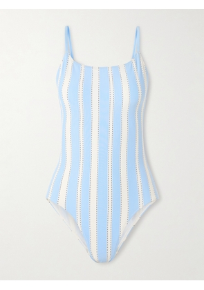 lemlem - Elene Striped Swimsuit - Blue - x small,small,medium,large