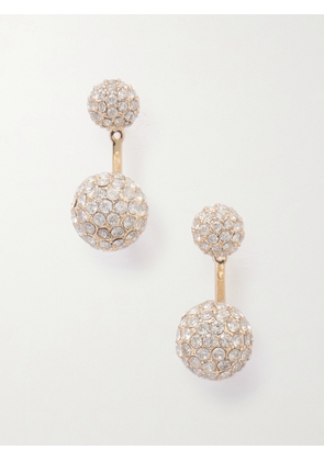 Roxanne Assoulin - Floating Spark Gold-tone Crystal Earrings - One size