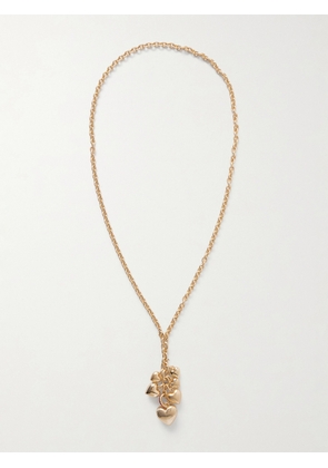 Roxanne Assoulin - The Family Of Hearts Gold-tone Crystal Necklace - One size