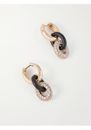 Roxanne Assoulin - Midnight Gold-tone Crystal Earrings - One size