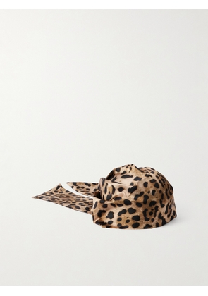 Eugenia Kim - Gigi Leopard-print Satin-twill Headscarf - Animal print - One size