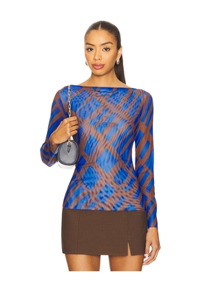 MISA Los Angeles Lira Top in Royal. Size L. Also in XS, S, M, XL.