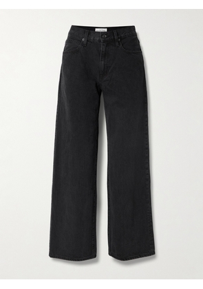 SLVRLAKE - Noah Relaxed Turn Up High-rise Straight-leg Jeans - Black - 23,24,25,26,27,28,29,30,31,32