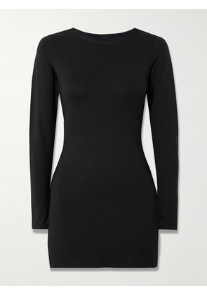 SKIMS - Smooth Layers Crewneck Mini Dress - Obsidian - Black - XXS,XS,S,M,L,XL,2XL,3XL