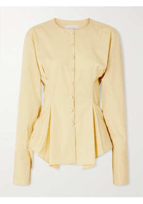LIBEROWE - Lavinia Cotton-poplin Blouse - Yellow - x small,small,medium,large,x large