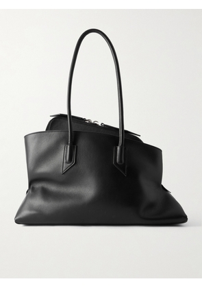 The Attico - La Passeggiata Medium Asymmetric Leather Tote - Black - One size