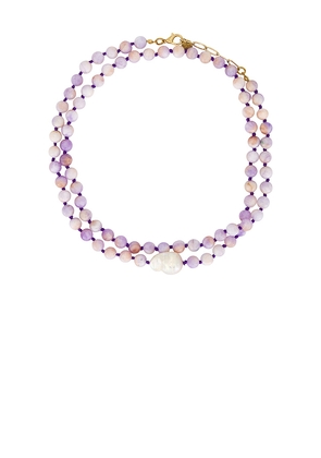 Maison Irem Violet Necklace in Lavender.