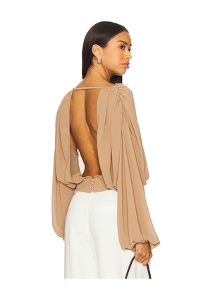 LPA Davina Blouse in Brown. Size L. Also in M, XL.