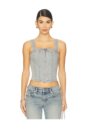 LEVI'S Sculpted Bustier in Blue. Size M. Also in S, XL.