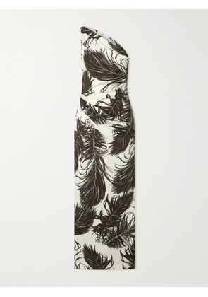 Oscar de la Renta - Milano Printed Jersey Gown - Brown - US2,US4,US6,US8,US10,US12