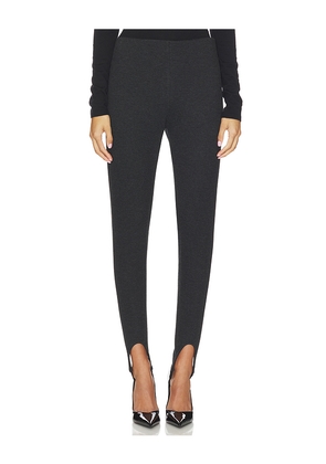 LAMARQUE Faustine Stirrup Pant in Charcoal. Size L. Also in S, XS, M.