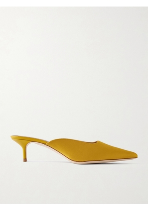 STAUD - Sebastian Satin Mules - Gold - IT35,IT36,IT36.5,IT37,IT37.5,IT38,IT38.5,IT39,IT39.5,IT40,IT40.5,IT41,IT42