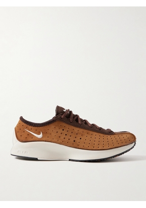Nike - Air Superfly Perforated Nubuck And Suede Sneakers - Brown - US Women’s 5,US Women’s 5.5,US Women’s 6,US Women’s 6.5,US Women’s 7,US Women’s 7.5,US Women’s 8,US Women’s 8.5,US Women’s 9,US Women’s 9.5,US Women’s 10,US Women’s 10.5,US Women’s 11,US Women’s 11.5,US Women’s 12