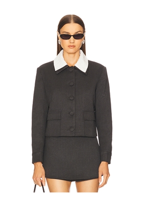 Maude Club Gwen Jacket in Charcoal. Size M. Also in S, XS.