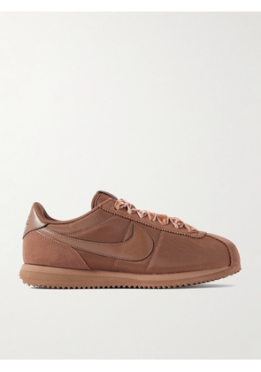 Nike - Cortez Leather, Suede And Canvas Sneakers - Brown - US Women’s 5,US Women’s 5.5,US Women’s 6,US Women’s 6.5,US Women’s 7,US Women’s 7.5,US Women’s 8,US Women’s 8.5,US Women’s 9,US Women’s 9.5,US Women’s 10,US Women’s 10.5,US Women’s 11,US Women’s 11.5,US Women’s 12