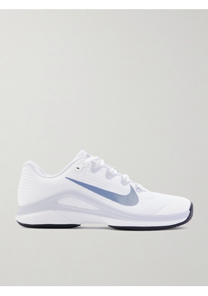 Nike - Vapor 12 Rubber-trimmed Mesh Tennis Sneakers - White - US Women’s 5,US Women’s 5.5,US Women’s 6,US Women’s 6.5,US Women’s 7,US Women’s 7.5,US Women’s 8,US Women’s 8.5,US Women’s 9,US Women’s 9.5,US Women’s 10,US Women’s 10.5,US Women’s 11,US Women’s 11.5