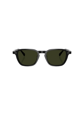 Oliver Peoples Square Sunglasses in Black.