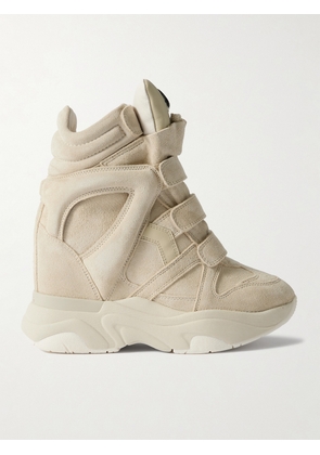 Isabel Marant - Balskee Suede High-top Wedge Sneakers - Neutrals - FR36,FR37,FR38,FR39,FR40,FR41