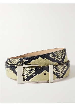 KHAITE - Mahattan Snake-effect Leather Belt - Animal print - 70,75,80,85,90