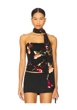 LIONESS Island Bodice Top in Black. Size L. Also in XXS, XS, S, M.