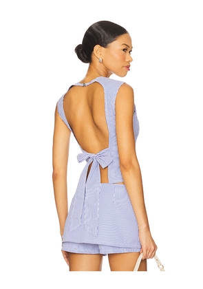 LIONESS Countryside Top in Blue. Size M. Also in XL.