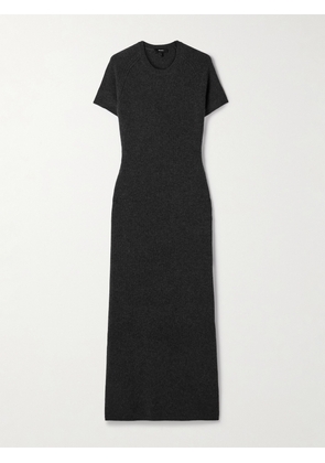 Theory - Wool And Cashmere-blend Maxi Dress - Gray - x small,small,medium,large