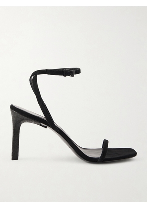 Tory Burch - Crystal-embellished Suede Sandals - Black - US6,US6.5,US7,US7.5,US8,US8.5,US9,US9.5,US10,US10.5,US11