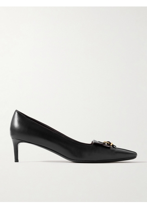 KHAITE - Celia Pocket Buckled Leather Pumps - Black - IT36,IT36.5,IT37,IT37.5,IT38,IT38.5,IT39,IT39.5,IT40,IT40.5,IT41