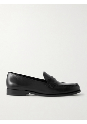 Tory Burch - Leather Penny Loafers - Black - US5,US5.5,US6,US6.5,US7,US7.5,US8,US8.5,US9,US9.5,US10,US10.5,US11