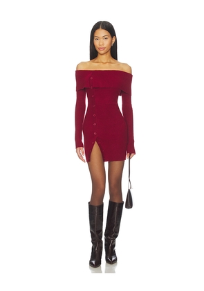 Lovers and Friends Lexi Mini Dress in Wine. Size L. Also in XS, XXS, S, M, XL.