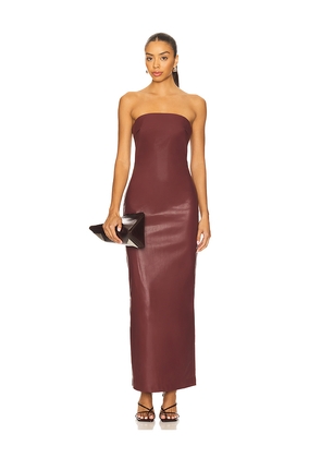 Nakedvice The Allegra Dress in Burgundy. Size M. Also in XS, S.