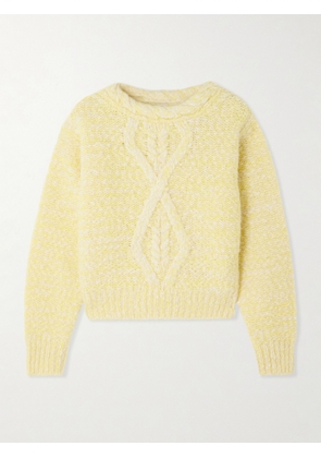 Isabel Marant - Dorota Cable-knit Alpaca-blend Sweater - Yellow - FR 34,FR 36,FR 38,FR 40,FR 42,FR 44