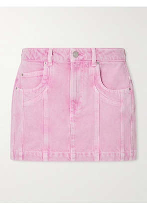 Marant Étoile - Juana Paneled Denim Mini Skirt - Pink - FR 34,FR 36,FR 38,FR 40,FR 42,FR 44