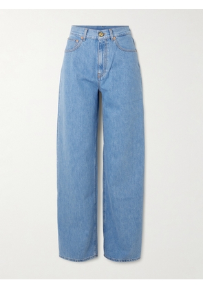 BLAZÉ Milano - Nariida Java Embroidered High-rise Wide-leg Jeans - Blue - 00,1,2,3,4