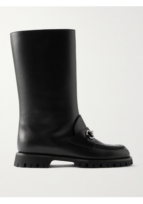 Gucci - Horsebit-embellished Leather Boots - Black - IT36,IT37,IT38,IT38.5,IT39,IT40,IT40.5,IT41,IT42