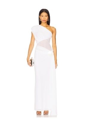 Lovers and Friends x Yhasmina Ferrara Lea Gown in White. Size L. Also in XXS, XS, S, M, XL.