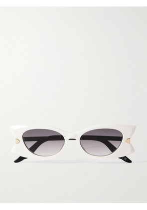 DIOR Eyewear - Diorbutterfly S2i Cat-eye Acetate Sunglasses - White - One size
