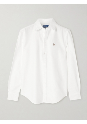 Polo Ralph Lauren - Embroidered Cotton Oxford Shirt - White - xx small,x small,small,medium,large,x large