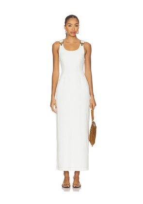 LIONESS Sixteen Candles Maxi Dress in White. Size L. Also in XXS, XS, S, M.