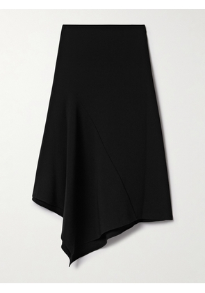 Theory - Asymmetric Draped Paneled Crepe Skirt - Black - US0,US2,US4,US6,US8,US10,US12