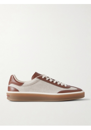 Loro Piana - Tennis Walk Leather-trimmed Canvas Sneakers - Neutrals - IT36,IT36.5,IT37,IT37.5,IT38,IT38.5,IT39,IT39.5,IT40,IT40.5,IT41