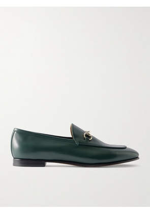 Gucci - Jordaan Horsebit-detailed Leather Loafers - Green - IT36.5,IT37,IT37.5,IT38,IT38.5,IT39,IT39.5,IT40