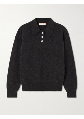 &Daughter - Edith Wool Polo Sweater - Gray - x small,small,medium,large,x large