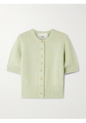 Arch4 - Rome Cropped Organic Cashmere And Silk-blend Cardigan - Green - x small,small,medium,large,x large