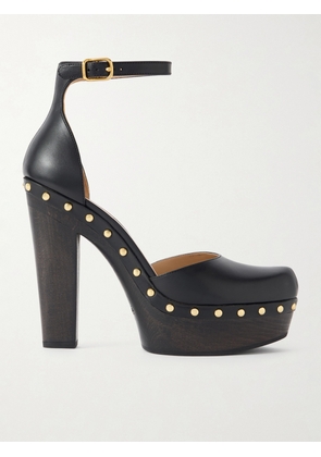 Chloé - Lola Studded Leather Platform Pumps - Black - IT36,IT37,IT38,IT39,IT40,IT41