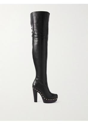 Chloé - Studded Leather Over-the-knee Boots - Black - IT36,IT37,IT38,IT39,IT40,IT41