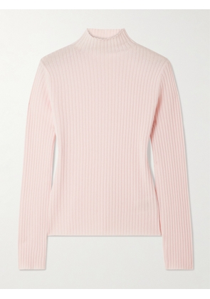 Arch4 - Ariana Ribbed Organic Cashmere Sweater - Pink - x small,small,medium,large,x large
